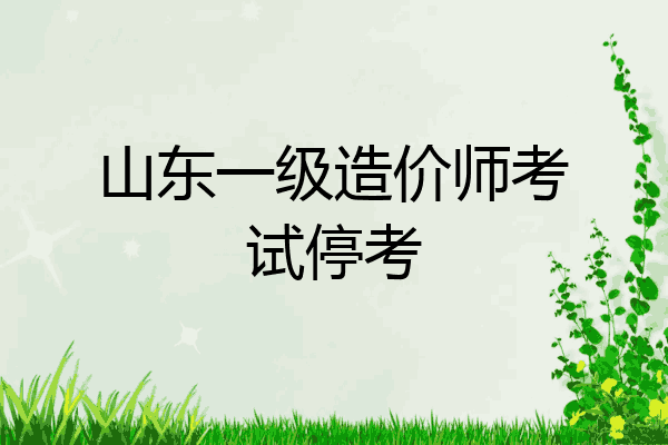 山东一级造价师考试停考