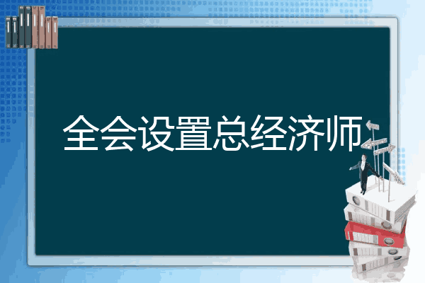 全会设置总经济师