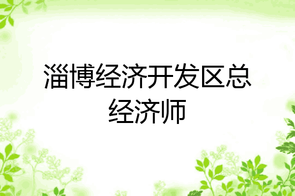 淄博经济开发区总经济师