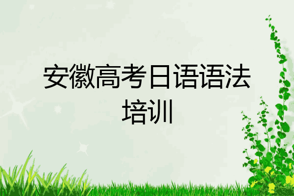 安徽高考日语语法培训