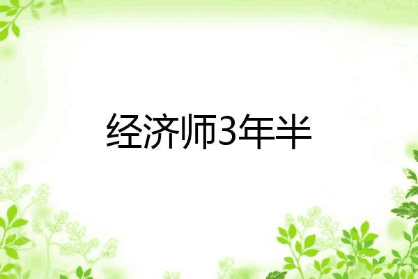 经济师3年半