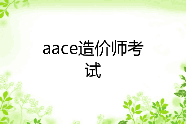 aace造价师考试