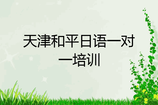 天津和平日语一对一培训