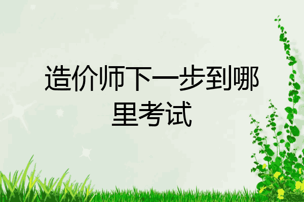 造价师下一步到哪里考试