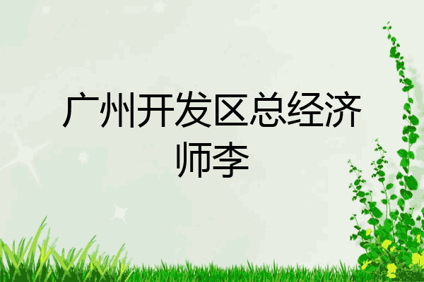 广州开发区总经济师李
