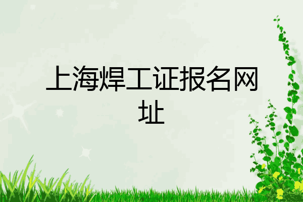 上海焊工证报名网址