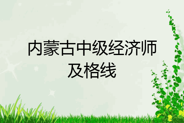 内蒙古中级经济师及格线