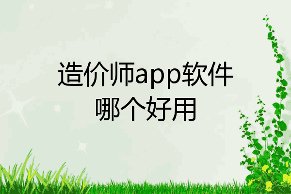 造价师app软件哪个好用