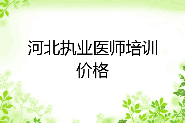 河北执业医师培训价格