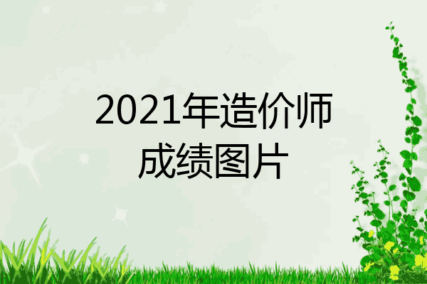 2021年造价师成绩图片