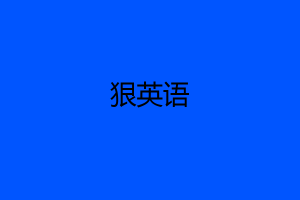 狠英语