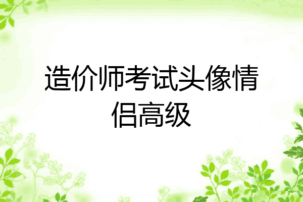 造价师考试头像情侣高级