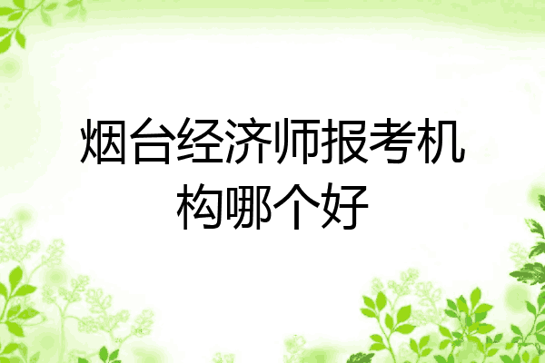 烟台经济师报考机构哪个好