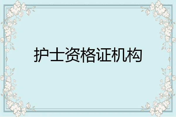 护士资格证机构