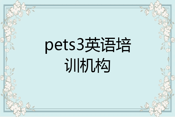 pets3英语培训机构