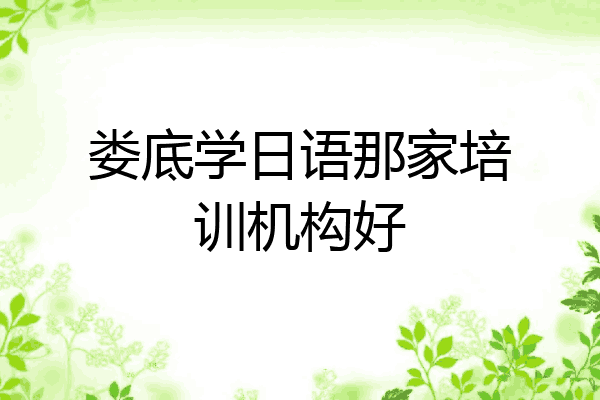 娄底学日语那家培训机构好