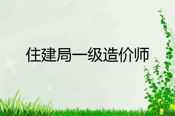 住建局一级造价师