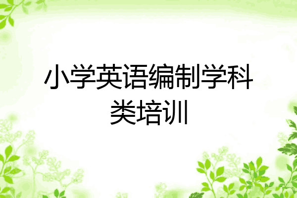 小学英语编制学科类培训