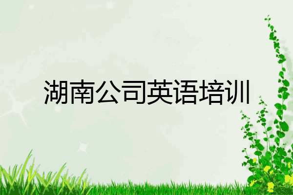 湖南公司英语培训