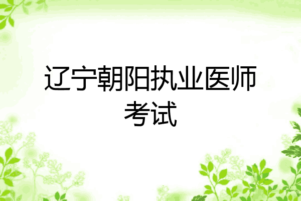 辽宁朝阳执业医师考试