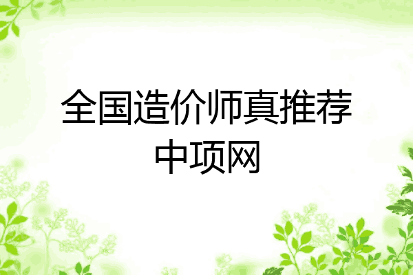 全国造价师真推荐中项网