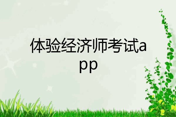 体验经济师考试app