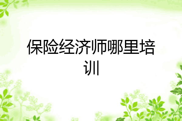 保险经济师哪里培训
