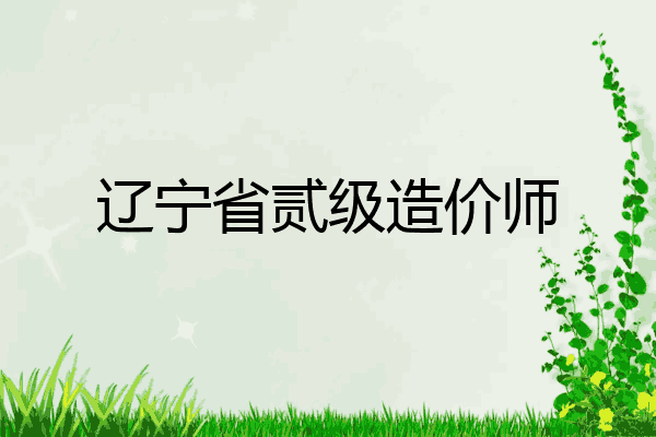 辽宁省贰级造价师