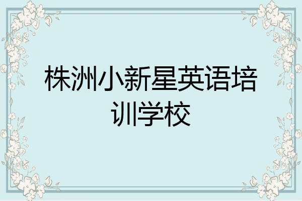 株洲小新星英语培训学校
