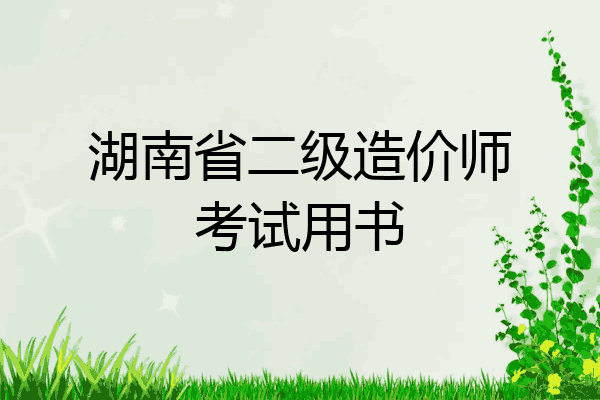 湖南省二级造价师考试用书