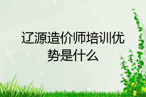 辽源造价师培训优势是什么
