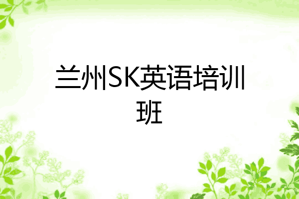 兰州SK英语培训班