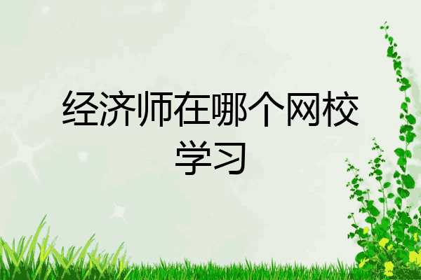 经济师在哪个网校学习