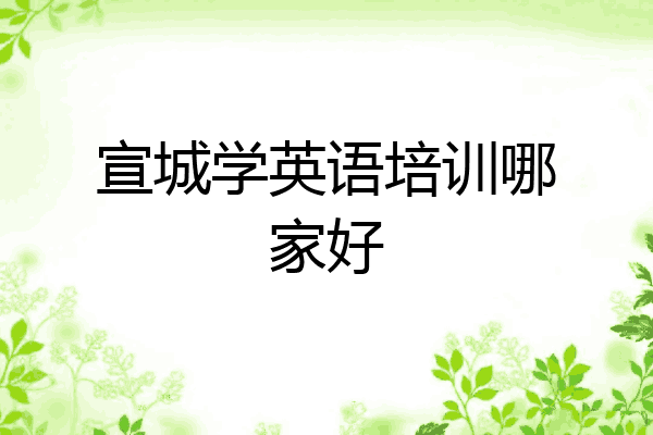 宣城学英语培训哪家好