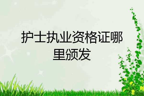 护士执业资格证哪里颁发