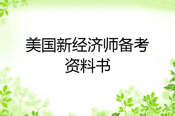 美国新经济师备考资料书
