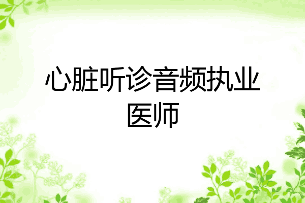 心脏听诊音频执业医师