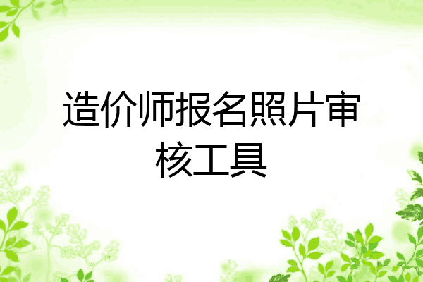 造价师报名照片审核工具