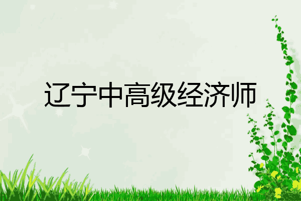 辽宁中高级经济师