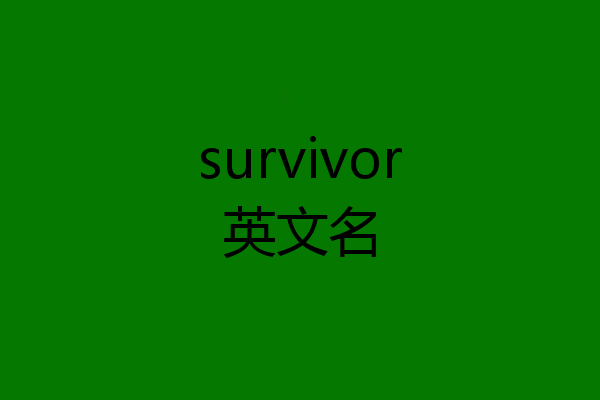 survivor英文名