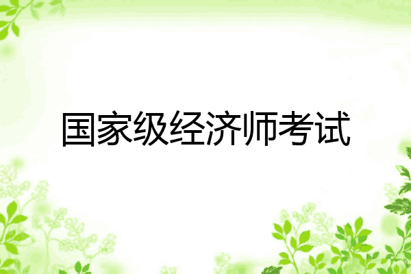 国家级经济师考试