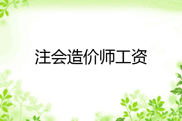 注会造价师工资