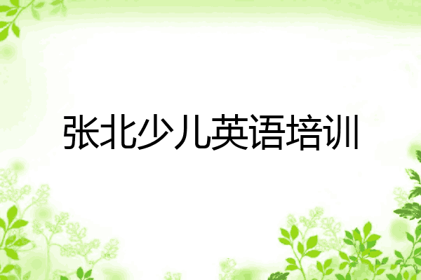 张北少儿英语培训