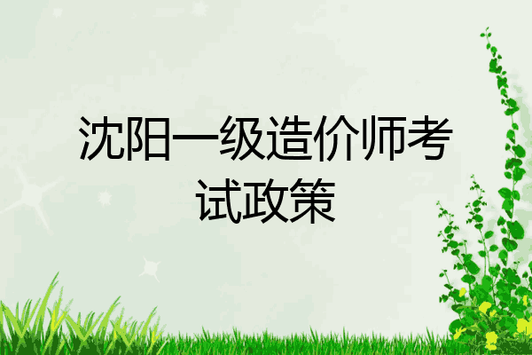 沈阳一级造价师考试政策