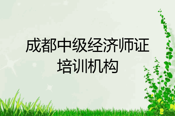 成都中级经济师证培训机构