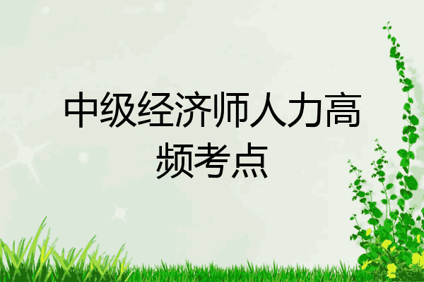 中级经济师人力高频考点