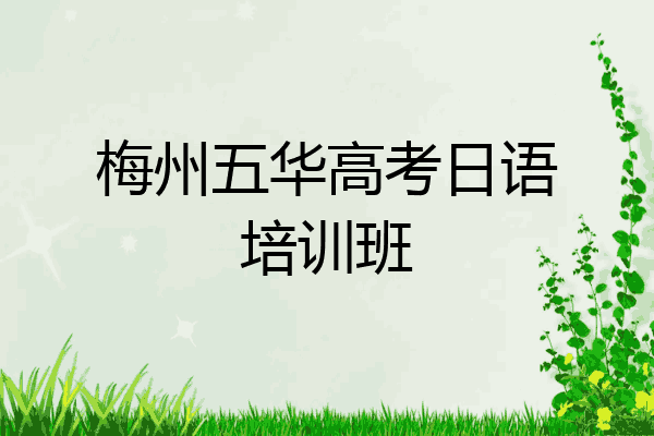梅州五华高考日语培训班