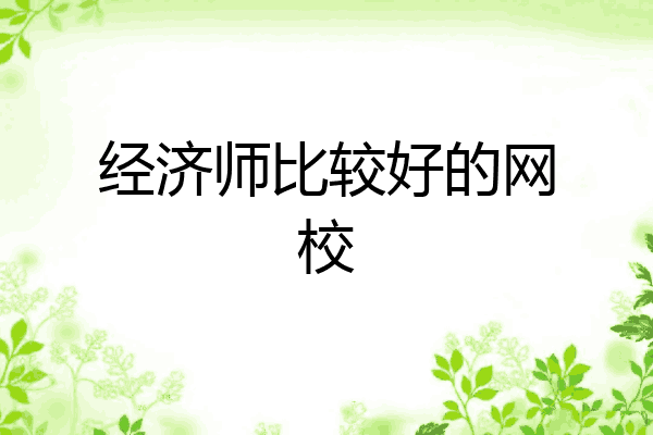 经济师比较好的网校