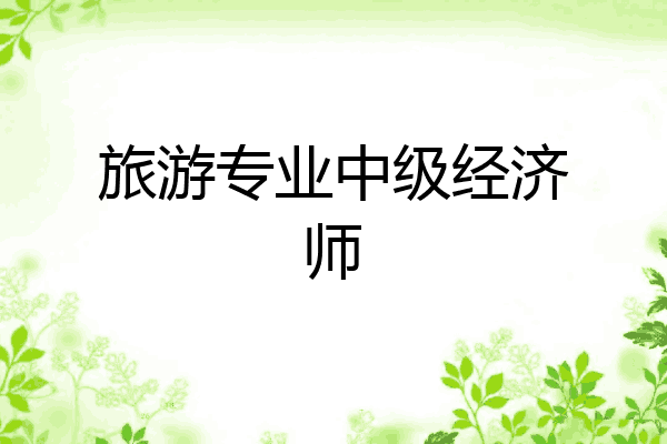旅游专业中级经济师