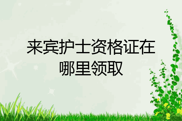 来宾护士资格证在哪里领取